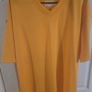 Fear of God Essentials Yellow Mesh Top